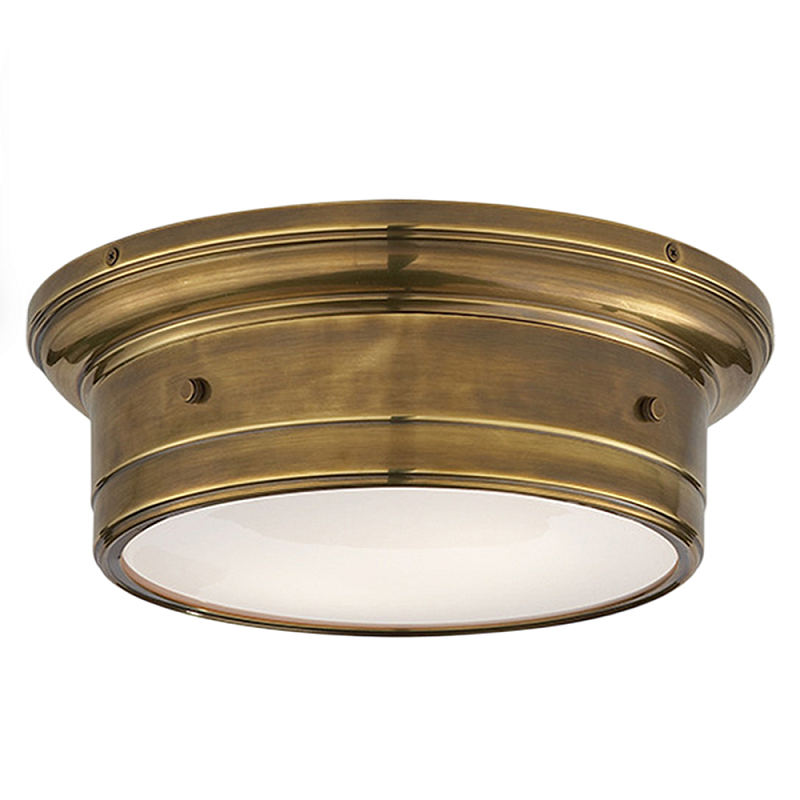 Потолочный светильник круглый цвета состаренная латунь Modern Simple Ceiling Light Латунь Белый Потолочный светильник круглый цвета состаренная латунь Modern Simple Ceiling Light Латунь Белый в Барнауле | Loft Concept