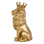 Статуэтка лев с детализированной гривой и изящной короной Lion Crown  варинант исполнения - 2 | Loft Concept в Барнауле