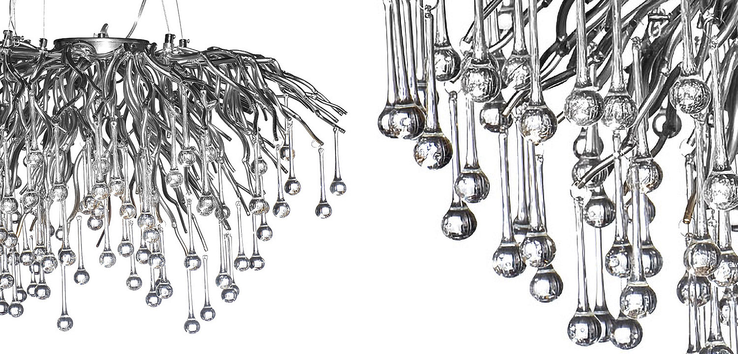 Люстра Droplet Chrome Chandelier 80 Люстра Droplet Chrome Chandelier 80 - Loft-Concept в Барнауле