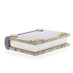 Шкатулка в виде книги из натурального камня змеевик Stone Casket варинант исполнения - 4 | Loft Concept в Барнауле