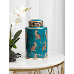 Ваза фарфоровая с крышкой Leopard Ccollection варинант исполнения - 3 | Loft Concept в Барнауле