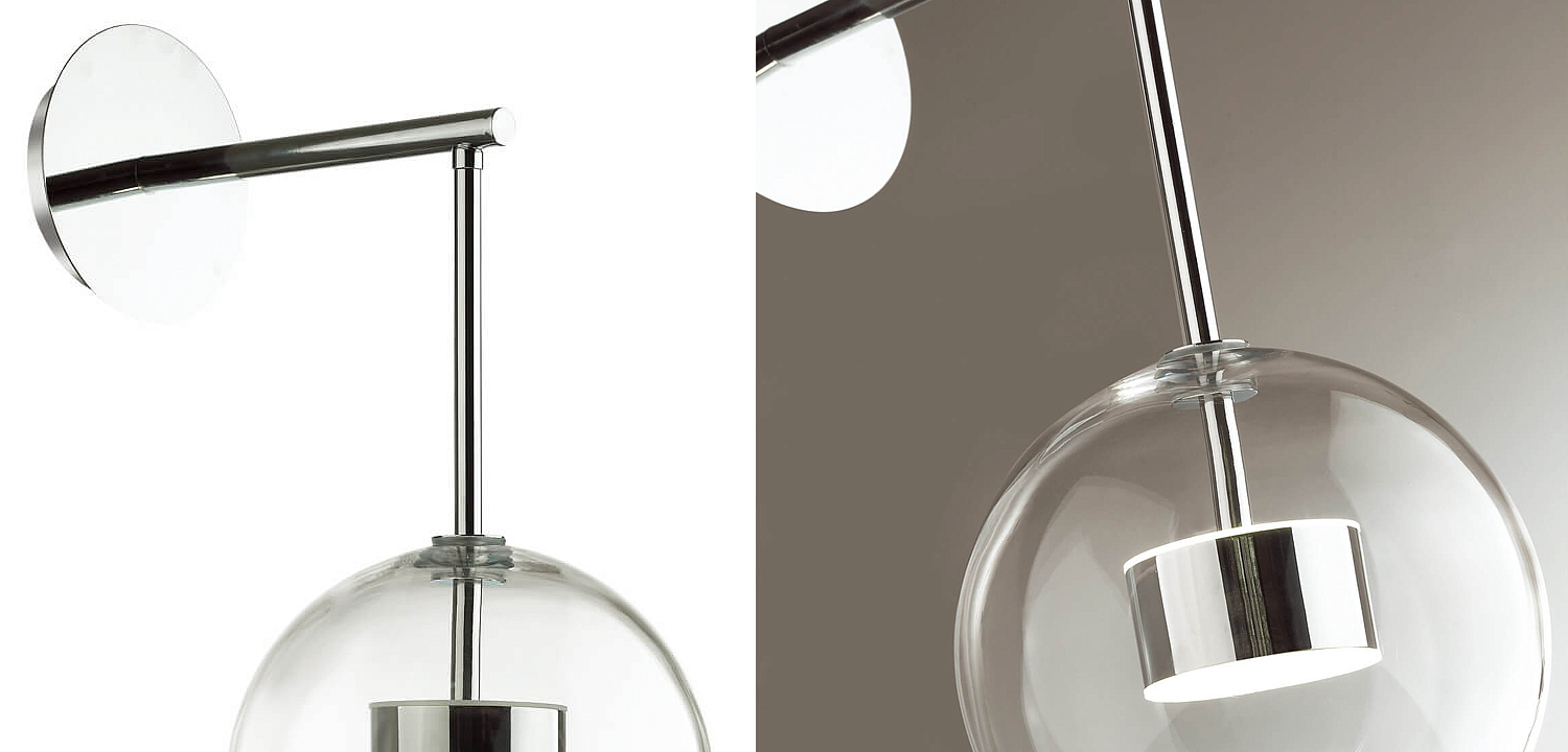 Бра Transparent Bubble Sconce chromium Бра Transparent Bubble Sconce chromium - Loft-Concept в Барнауле