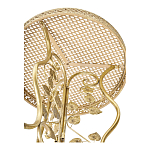 Столик приставной золотистый с орнаментом на столешнице Tanzania варинант исполнения - 3 | Loft Concept в Барнауле