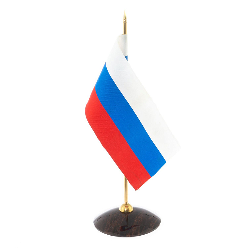 Флагшток настольный с флагом России из камня обсидиан Stone Flagpole Коричневый Красный Белый Синий Флагшток настольный с флагом России из камня обсидиан Stone Flagpole Коричневый Красный Белый Синий в Барнауле | Loft Concept