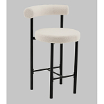 Стул полубарный Floreo букле молочный варинант исполнения - 1 | Loft Concept в Барнауле