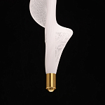 Люстра с белым скрученным плафоном Golden Swirl варинант исполнения - 8 | Loft Concept в Барнауле