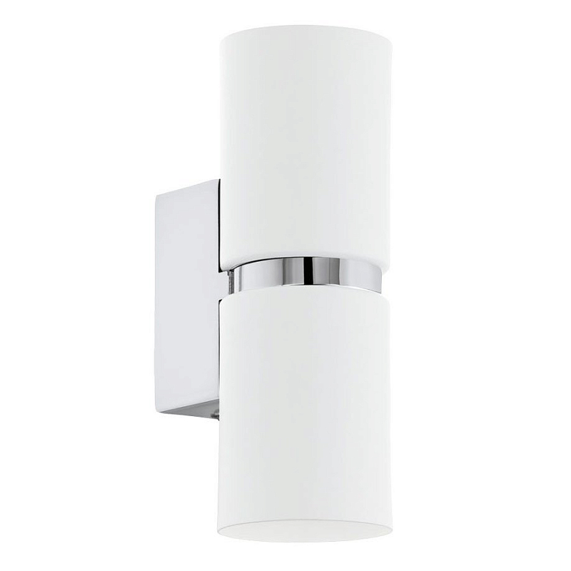 Бра Lestor double round chrome white Белый Хром Бра Lestor double round chrome white Белый Хром в Барнауле | Loft Concept