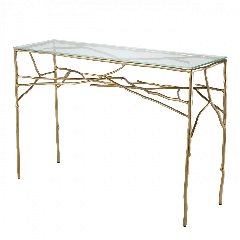 Консоль Eichholtz Console Table Antico Золотой Прозрачное Стекло Консоль Eichholtz Console Table Antico Золотой Прозрачное Стекло в Барнауле | Loft Concept