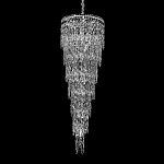 Люстра многоярусная каскадная с хрустальными подвесками Roul Crystal Light варинант исполнения - 3 | Loft Concept в Барнауле