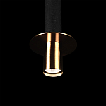 Подвесной светильник с узким цилиндрическим плафоном и золотым металлическим декором Concrete Pipe варинант исполнения - 7 | Loft Concept в Барнауле