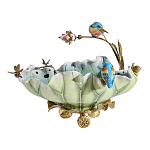 Чаша в виде листка лотоса с птицами Eden Garden варинант исполнения - 3 | Loft Concept в Барнауле