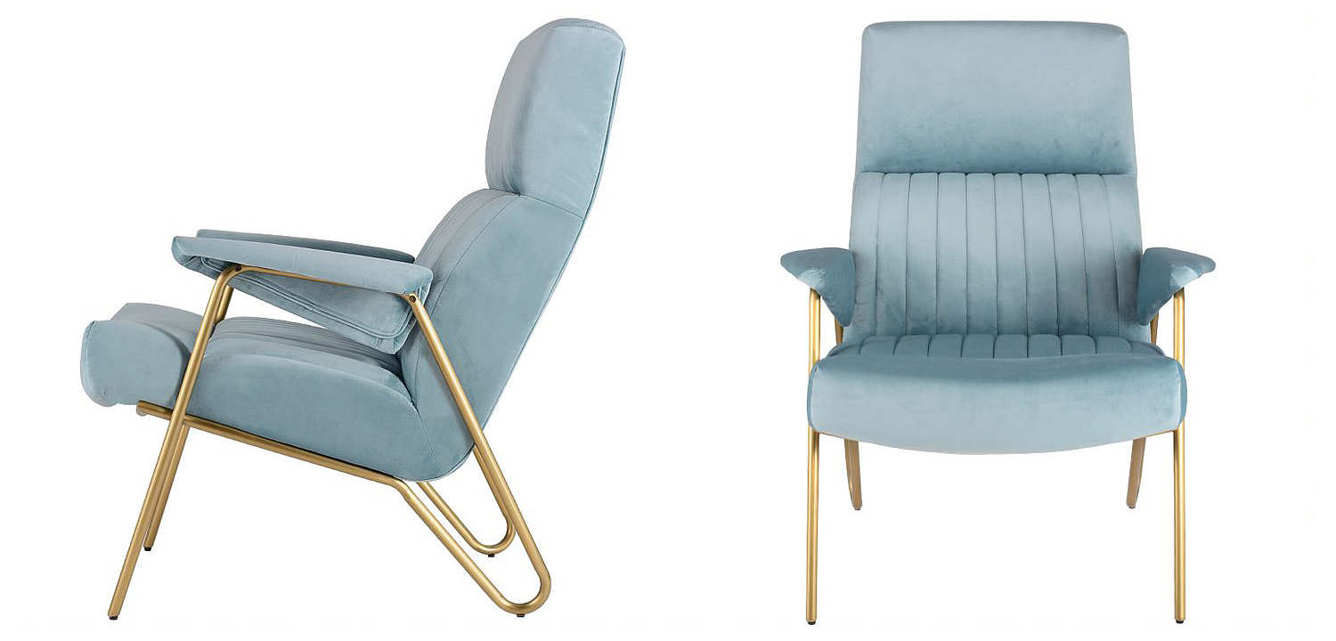 Кресло Solonar light blue Кресло Solonar light blue - Loft-Concept в Барнауле