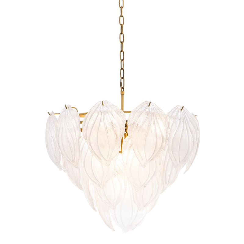 Люстра Chandelier Novida Латунь Античная полированная Прозрачный Люстра Chandelier Novida Латунь Античная полированная Прозрачный в Барнауле | Loft Concept