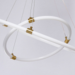Люстра подвесная с двумя пересекающимися белыми светодиоидными кольцами Luke Lampco Tracer Lamp варинант исполнения - 8 | Loft Concept в Барнауле