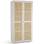 Шкаф с двумя дверцами из плетеного ротанга Tomio Wicker Furniture варинант исполнения - 2 | Loft Concept в Барнауле