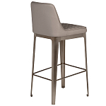 Стул барный светло-серый из экокожи Spectacular High Bar Stool варинант исполнения - 2 | Loft Concept в Барнауле