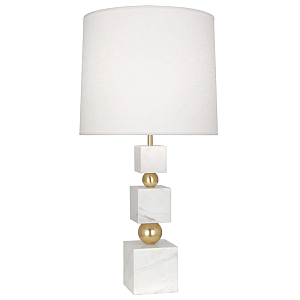 Настольная лампа Totem Table Lamp in White Marble