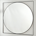 Зеркало в черной металлической раме Urban Style Mirror варинант исполнения - 2 | Loft Concept в Барнауле