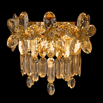 Бра с декоративными элементами в виде крупных хрустальных цветов Palace Gardens варинант исполнения - 2 | Loft Concept в Барнауле