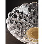 Чаша стеклянная прозрачная на бронзовой подставке с фигуркой девушки Eden Garden варинант исполнения - 7 | Loft Concept в Барнауле