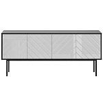 Длинная тумба с зеркальным декором Serena варинант исполнения - 4 | Loft Concept в Барнауле