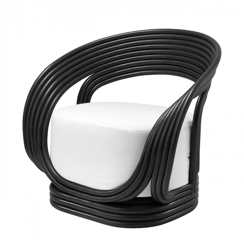 Кресло Eichholtz Chair Romeo Black Белый Черный Кресло Eichholtz Chair Romeo Black Белый Черный в Барнауле | Loft Concept