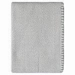 Плед из шерсти мериноса серого цвета 130×180 см Gray Waves варинант исполнения - 1 | Loft Concept в Барнауле