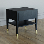 Прикроватная тумбочка с ящиком Elsa Dreams Black варинант исполнения - 4 | Loft Concept в Барнауле