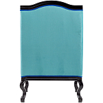 Кресло из натурального бука бирюзовое с изображением птиц и цветов Turquoise Chinoiserie Garden Armchair варинант исполнения - 3 | Loft Concept в Барнауле