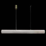 Подвесной светильник линейный цилиндрической формы из натурального алебастра Alabaster Geometry варинант исполнения - 2 | Loft Concept в Барнауле