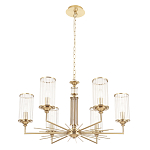 Люстра с 6-ю цилиндрическими стеклянными плафонами Jeanette варинант исполнения - 4 | Loft Concept в Барнауле