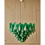 Люстра из стеклянных зеленых лепестков Petalled Illuminator варинант исполнения - 4 | Loft Concept в Барнауле