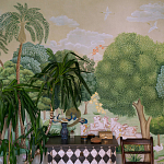 Обои ручная роспись Dandaka Glades Original colourway on painted Xuan paper варинант исполнения - 3 | Loft Concept в Барнауле