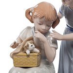 Статуэтка фарфоровая Девочки с собачками Charming Statuette варинант исполнения - 1 | Loft Concept в Барнауле