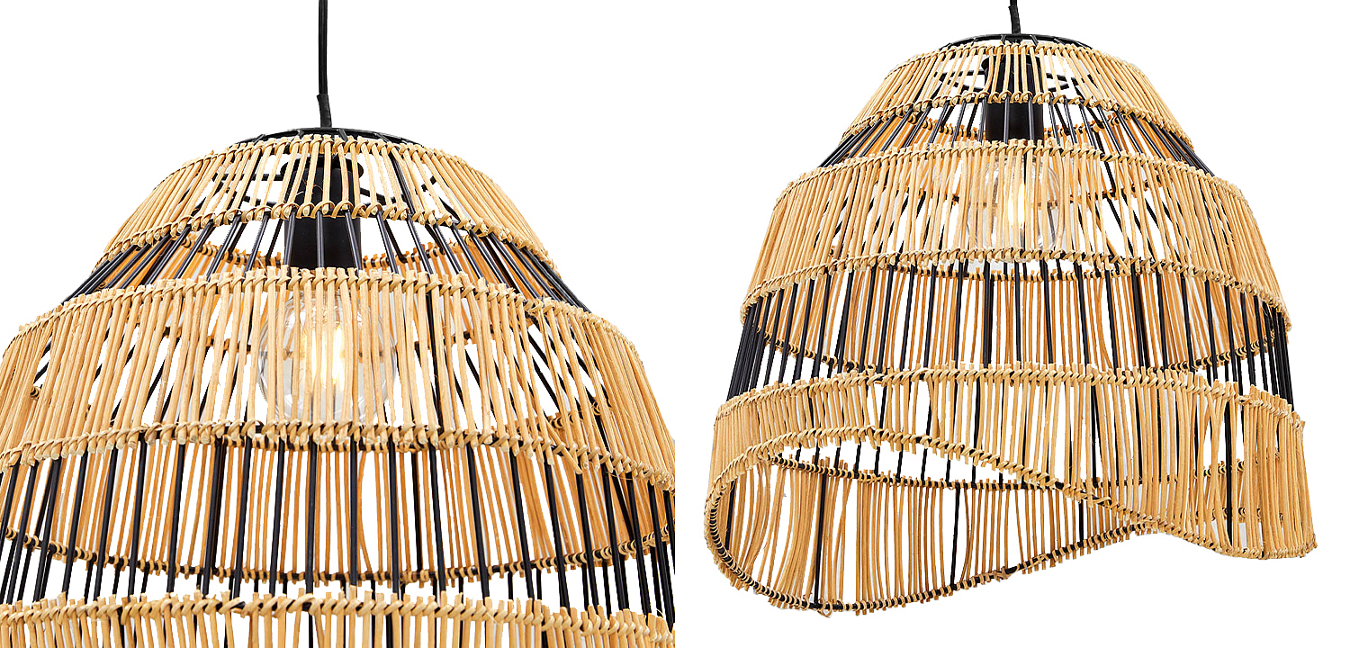 Люстра с плетеным абажуром Narayan Wicker Chandelier Люстра с плетеным абажуром Narayan Wicker Chandelier - Loft-Concept в Барнауле
