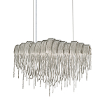 Люстра подвесная с металлическими цепочками и изогнутыми металлическими дугами 72 см Atlantis Chain варинант исполнения - 1 | Loft Concept в Барнауле