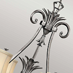 Люстра с 7-ю кремовыми текстильными абажурами Hinkley варинант исполнения - 4 | Loft Concept в Барнауле