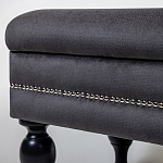 Мягкая банкетка с зоной для хранения Casket Dark Grey варинант исполнения - 3 | Loft Concept в Барнауле