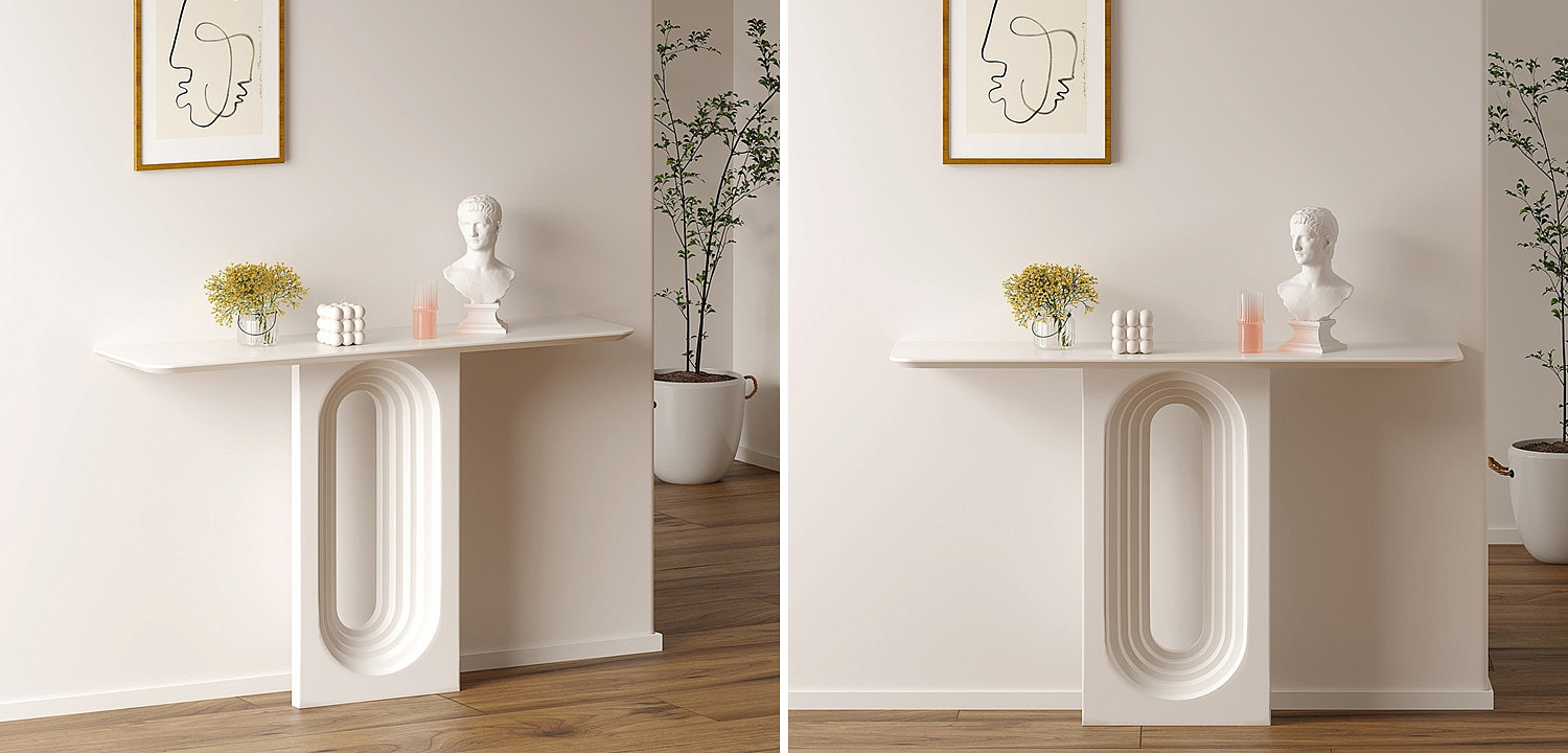Консоль Madeline Console White Консоль Madeline Console White - Loft-Concept в Барнауле