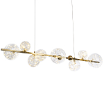 Дизайнерская линейная люстра с гирляндой внутри стеклянных плафонов Iona Garland Chandelier варинант исполнения - 1 | Loft Concept в Барнауле