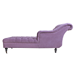 Кушетка фиолетовая с мягкой обивкой из велюра Michael Couch варинант исполнения - 2 | Loft Concept в Барнауле