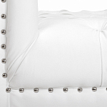 Кушетка белая с мягкой обивкой из велюра Michael Couch варинант исполнения - 6 | Loft Concept в Барнауле