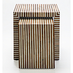 Комплект приставных столиков Stripes Set of tables Beige варинант исполнения - 2 | Loft Concept в Барнауле