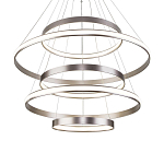 Люстра Light Ring Vertical Silver 5 колец серебро варинант исполнения - 2 | Loft Concept в Барнауле
