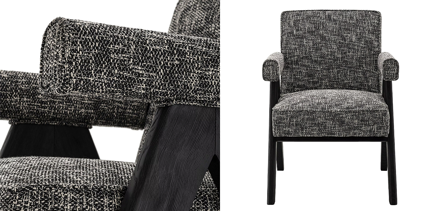 Стул Eichholtz Dining Chair Greta Черный Стул Eichholtz Dining Chair Greta Черный - Loft-Concept в Барнауле