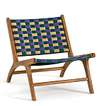 Кресло низкое из массива тика Barbados варинант исполнения - 1 | Loft Concept в Барнауле