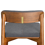 Барный стул из массива ясеня с обивкой из рогожки Elegant Ash варинант исполнения - 5 | Loft Concept в Барнауле