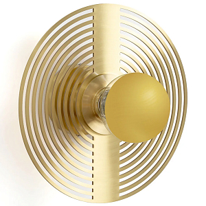 Бра в виде металлического диска Amadis Gold Wall Lamp