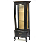 Витрина однодверная с ящиком и 3-мя полками из массива березы Vintage варинант исполнения - 2 | Loft Concept в Барнауле