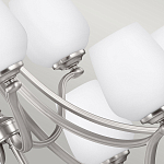 Люстра двухъярусная с белыми матовыми стеклянными плафонами в форме винных бокалов Feiss варинант исполнения - 4 | Loft Concept в Барнауле